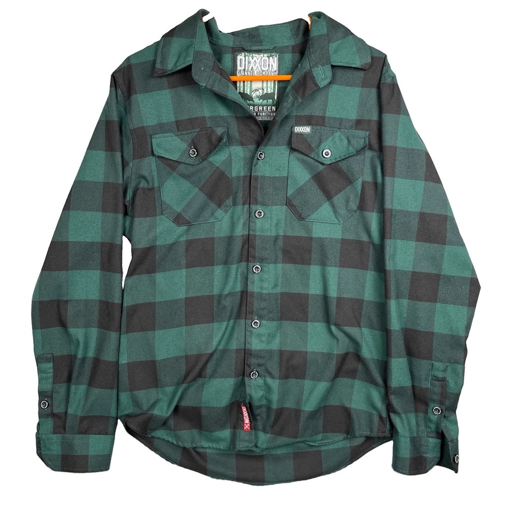 Dixxon Flannel Company The Evergreen Men’s Small Button Up Shirt Plaid #32936